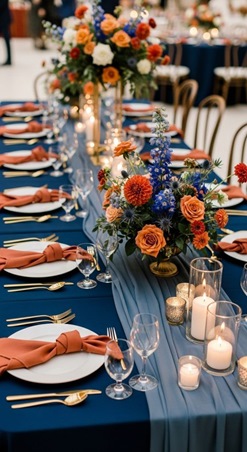 إليكِ الألوان الأكثر شيوعاً في حفلات الزفاف بموسم الخريف